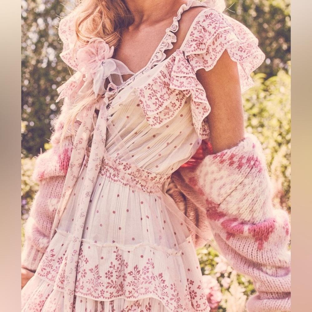 LOVESHACKFANCY CLASSIC MINI DRESS